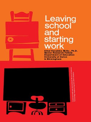 cover image of Leaving School and Starting Work